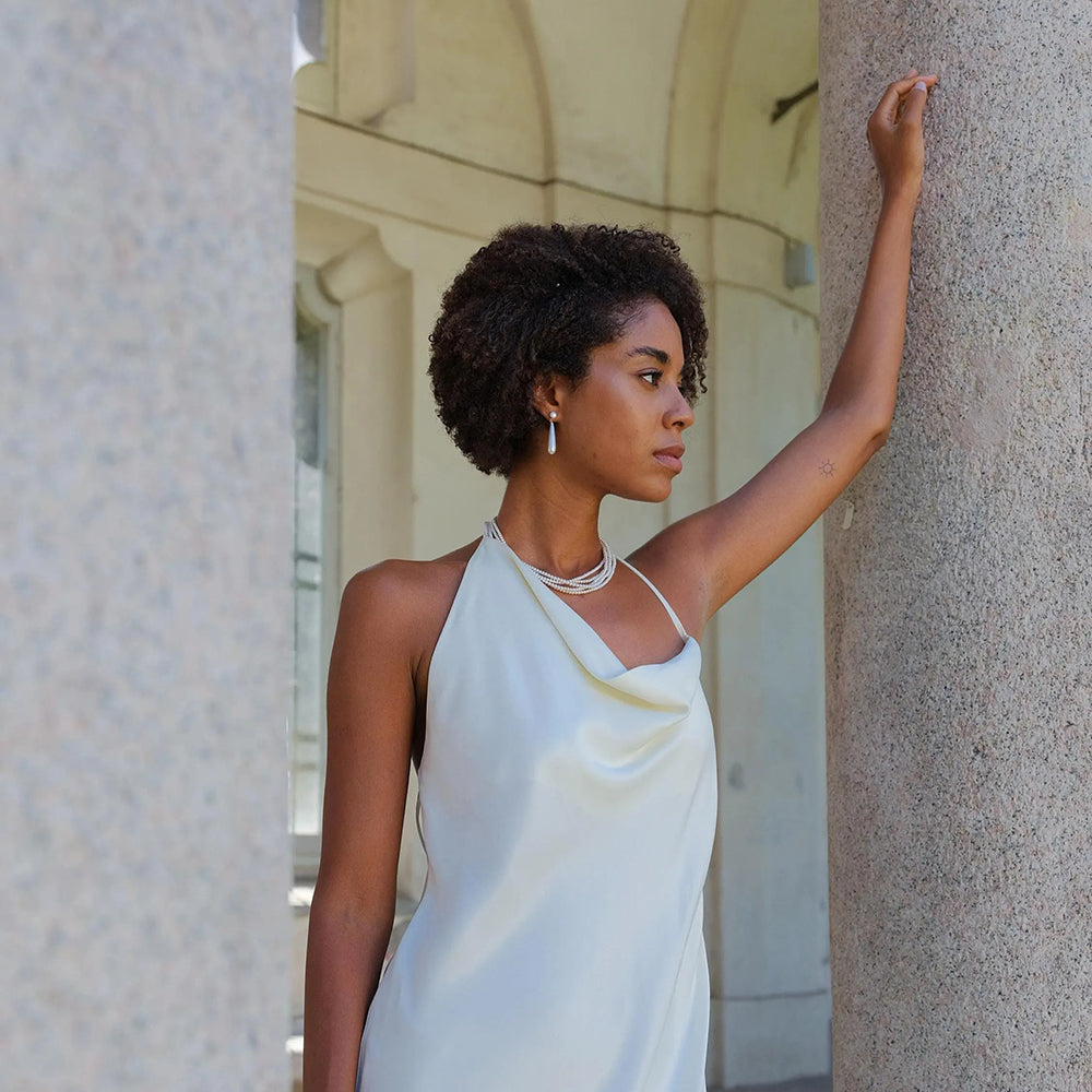 Double Pearl Earrings