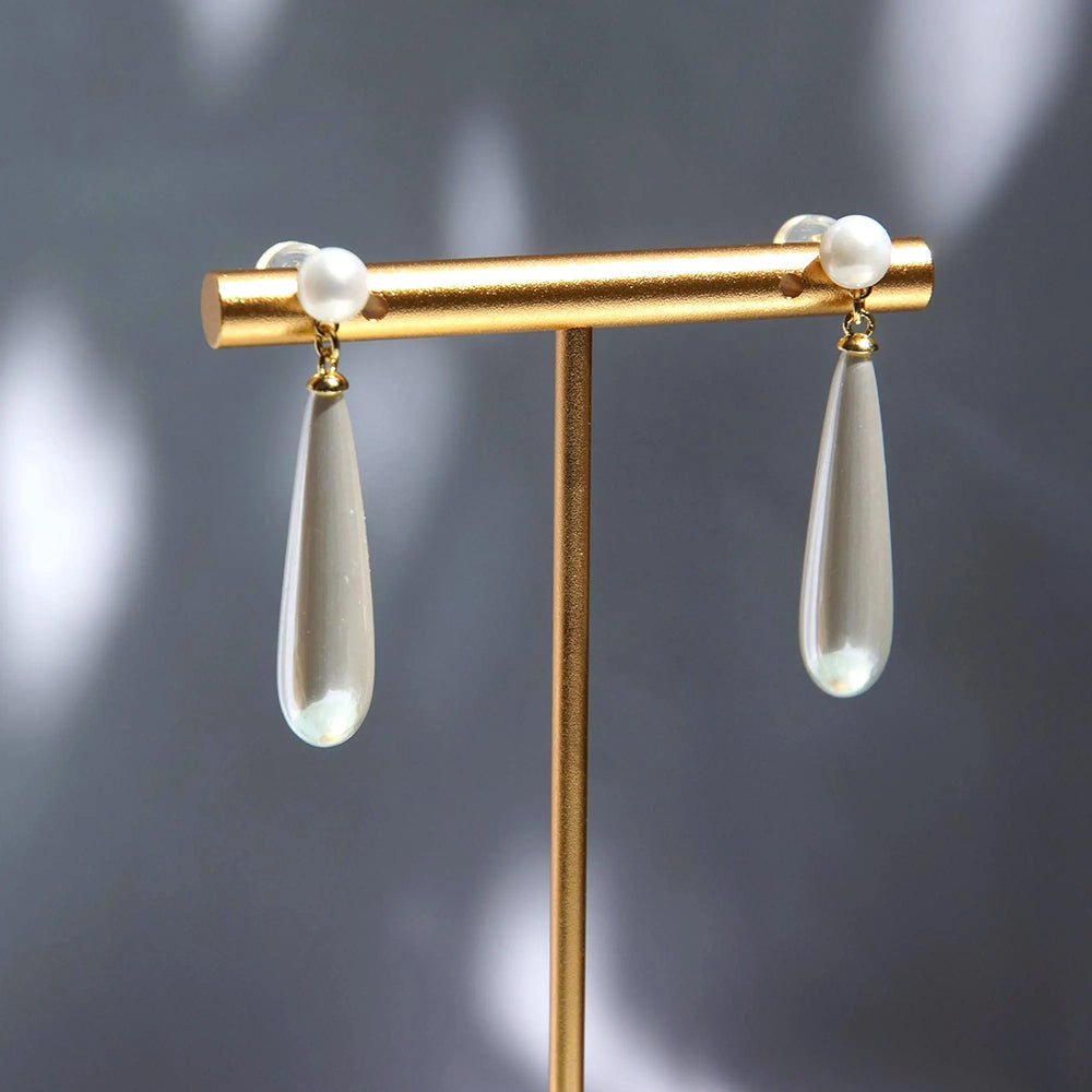 Double Pearl Earrings