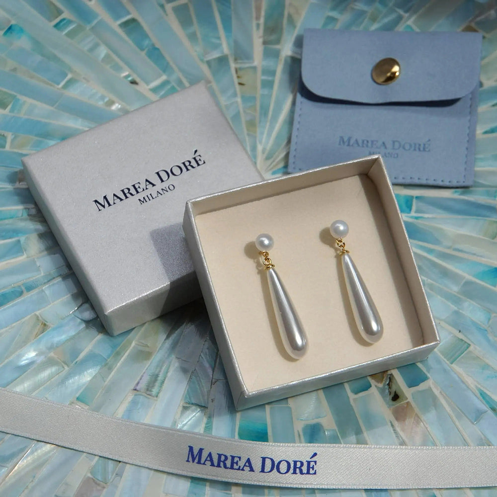 Double Pearl Earrings