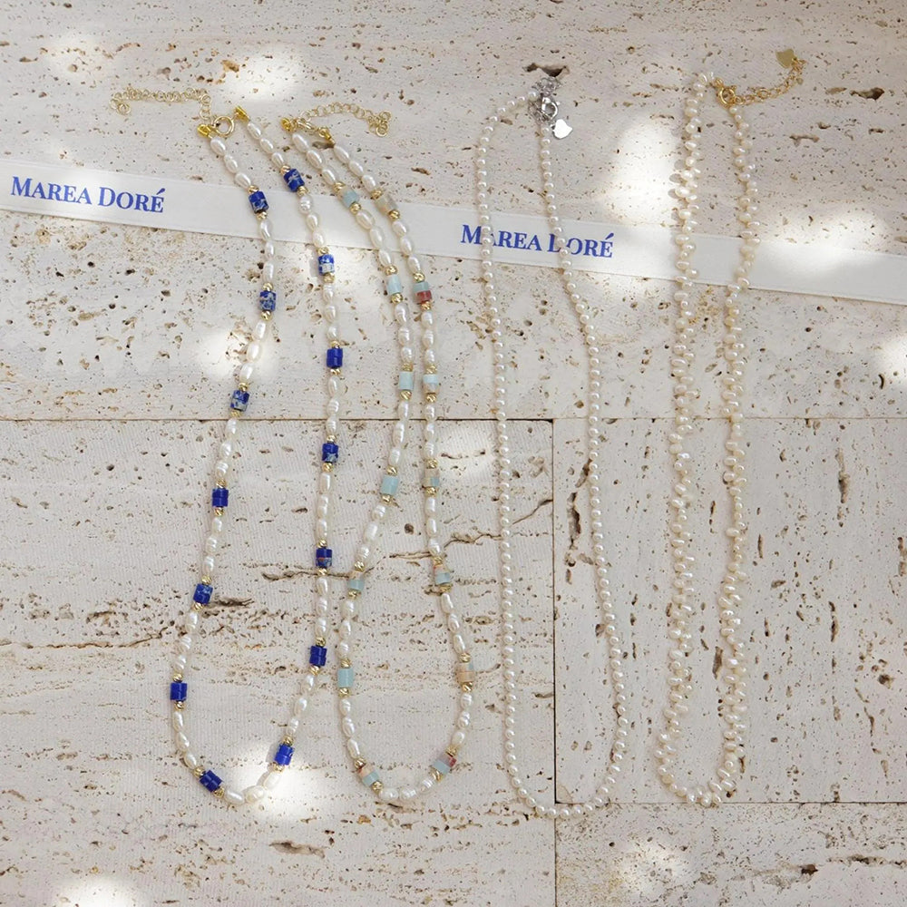 Tiny Pearl Necklace - Everyday Flow