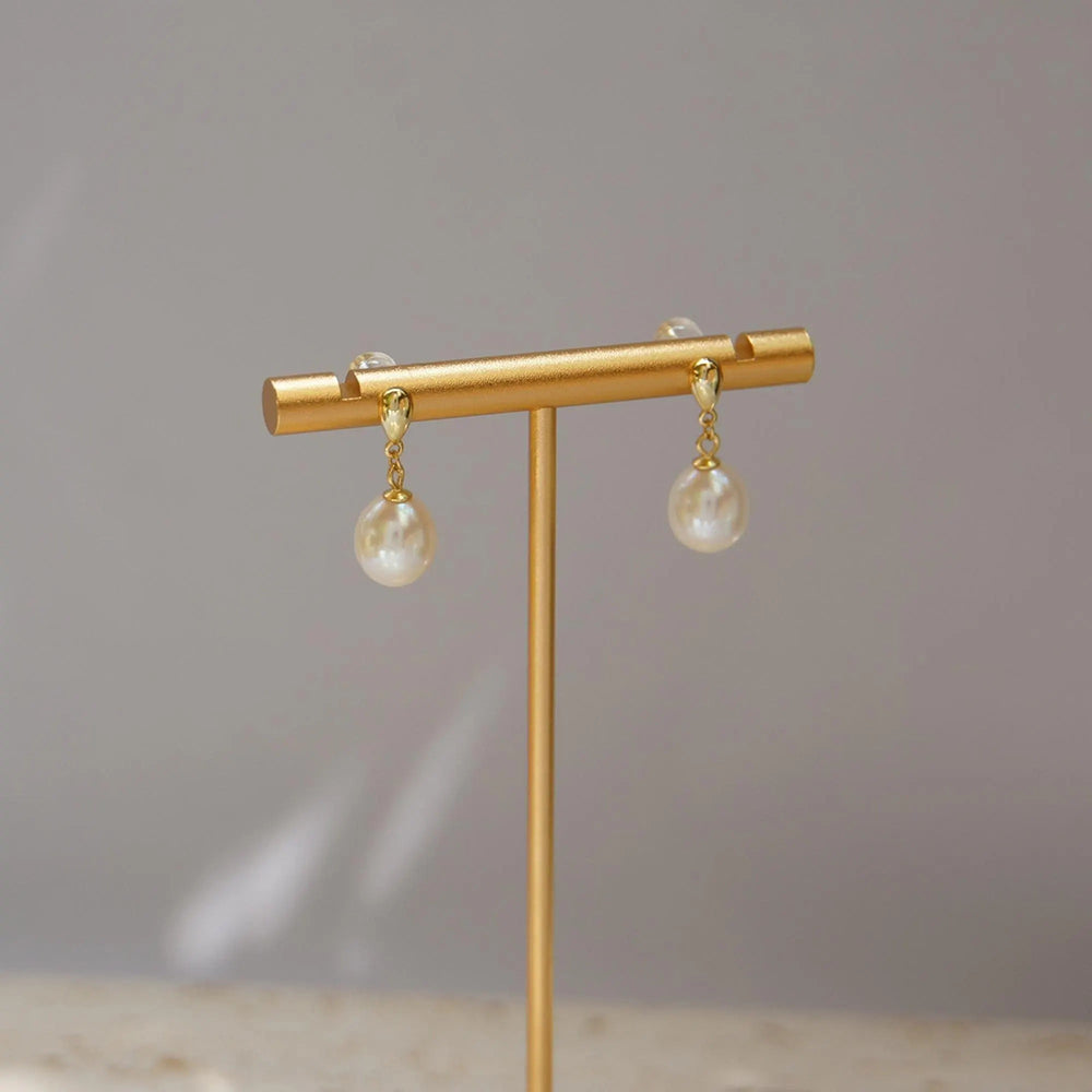 Teardrop Pearl Earrings