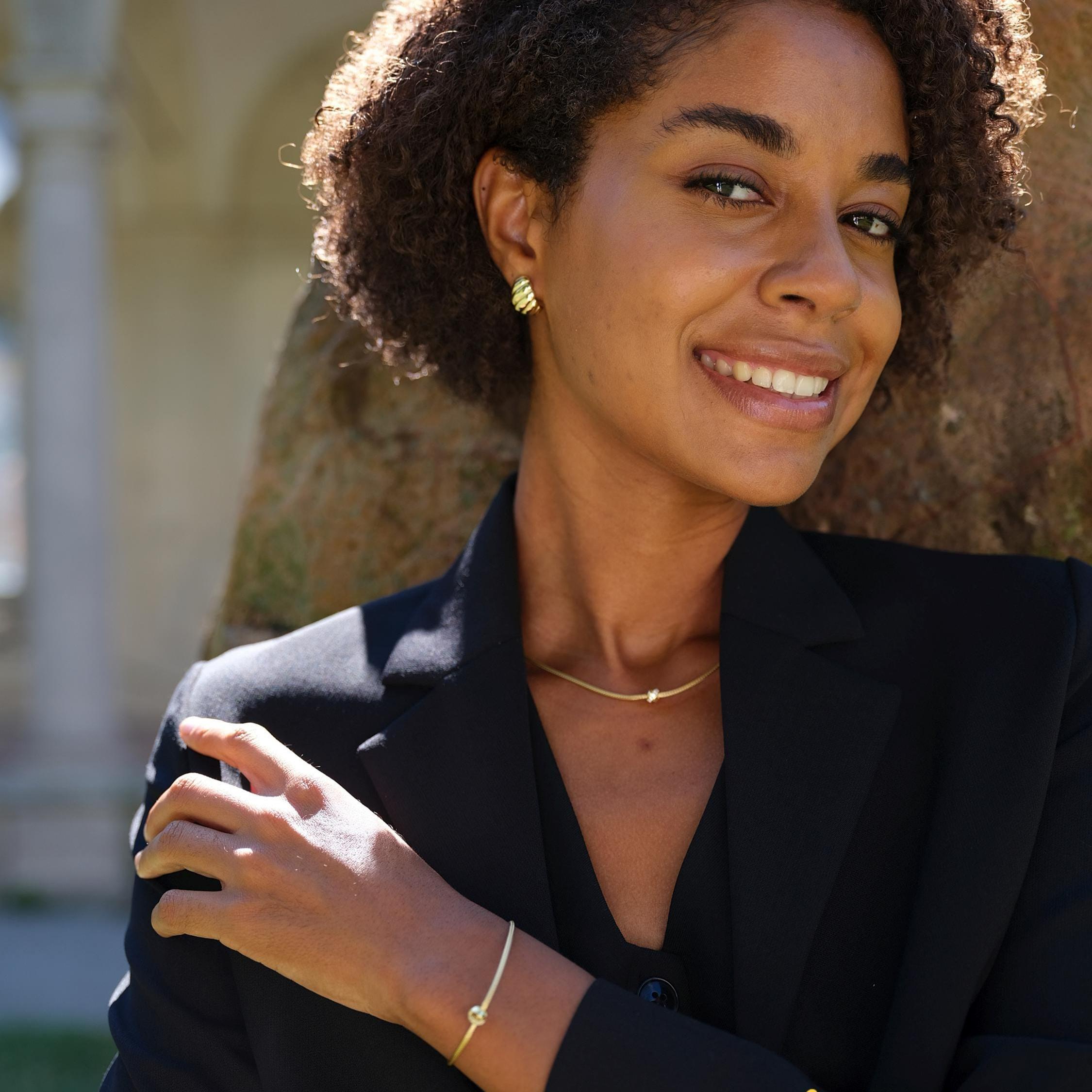 X-Linked Design woven Necklace & Bracelet Set