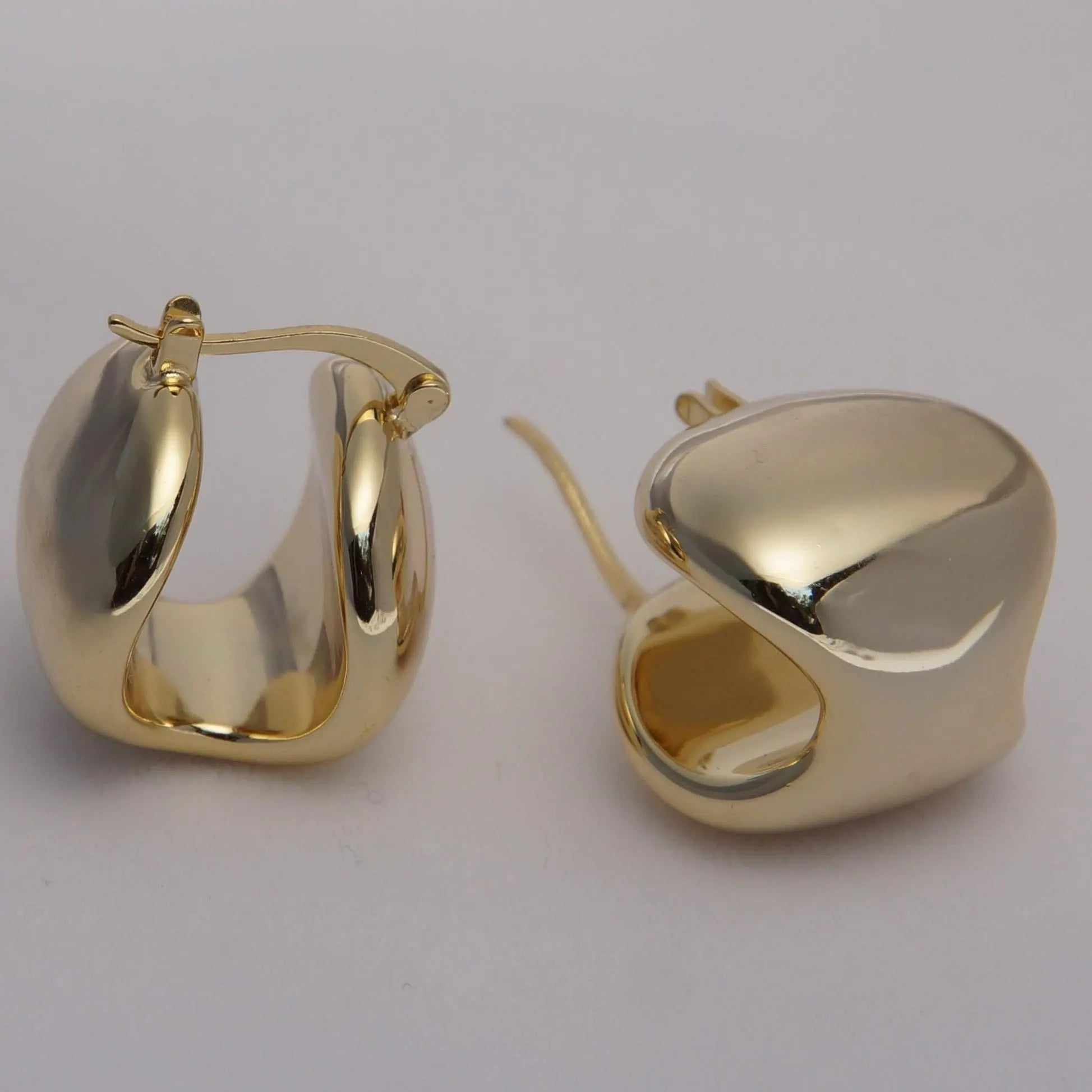 Minimalist Sculptural Mirror Earrings
