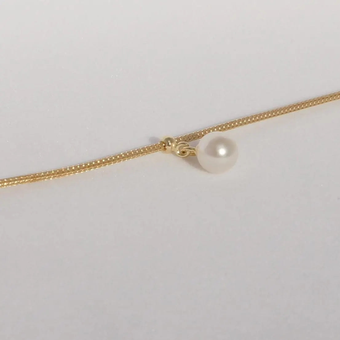 Woven Wire Design with Swarovski Pearl & Silver Knot