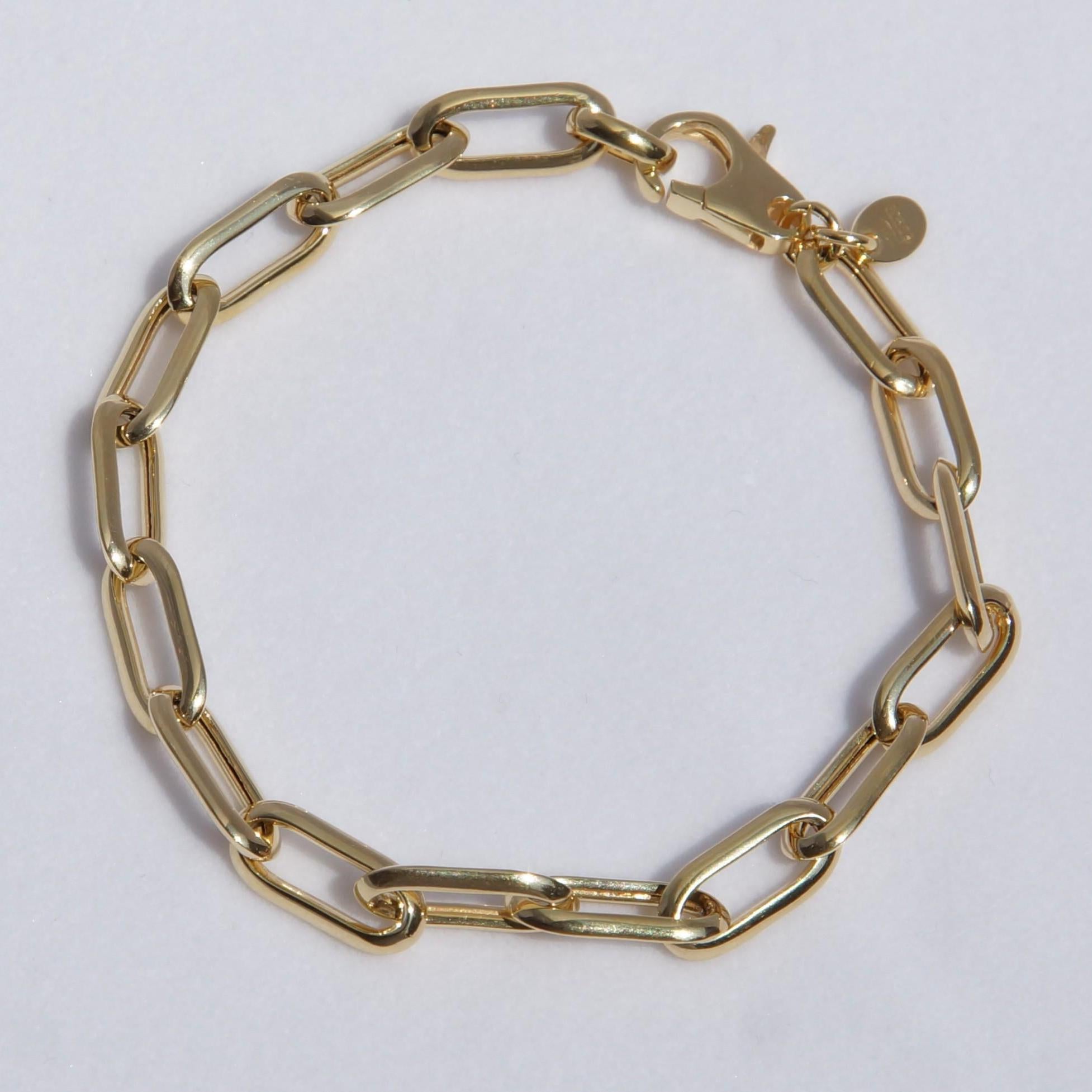 Unisex Chunky Link Bracelet，Stainless Steel Jewelry